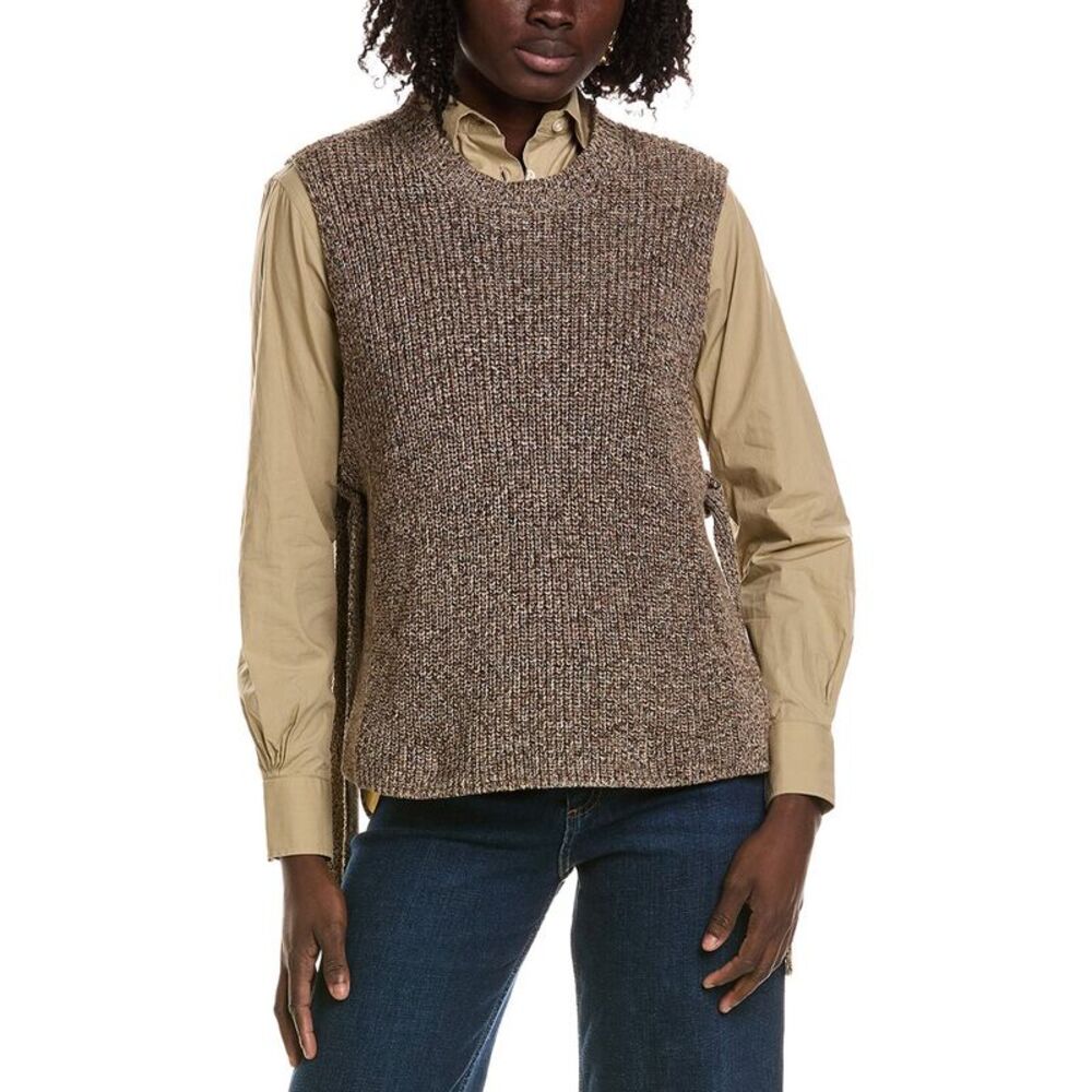 Officine Générale Womens Officine Generale Louka Knit Top, Brown